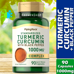 TURMERIC CURCUMIN with Black Pepper Extract Complex 1000mg x 90 Capsules Supplement