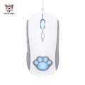 Onikuma CW918 Pink Cute Cat Paw Mouse USB Optical Computer Mice with RGB Backlit, 6 Adjustable DPI Up to 7200,Silent key,quiet and gentle,Ergonomic Gamer Laptop PC Mouse. 