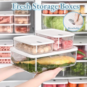 CuddleCove Refrigerator Fresh Storage Boxes Food-grade Crisper Container Multi Purpose Sealed Freezing Box