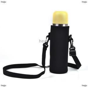 [COD] hegu 1X Neoprene chai nước tàu sân bay cách điện cup Bìa Bag chủ Pouch với dây đeo