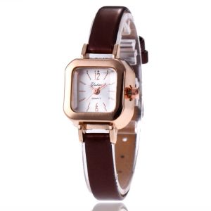 Women Strap Square Dial Analog Quartz Wrist Watch Elegant Watch Gift