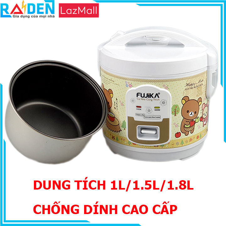 [Hàng Chính Hãng] Nồi cơm điện 1L/1.5L/1.8L nắp gài FUJIKA lớp chống ...