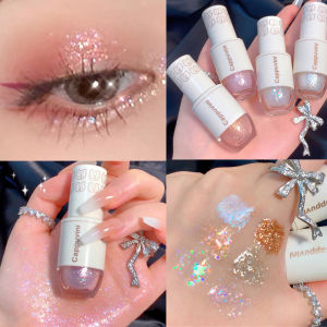 Phấn Mắt Dạng Lỏng Lấp Lánh 6 Màu Phấn Mắt Sáng Bóng Không Thấm Nước Ánh Ngọc Trai Kim Sa Trang Điểm Tằm Nằm