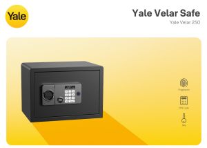 Yale Velar New Series Security Safe Steel Key Lock Portable Everyday Security Singapore 1 Year Local Warranty