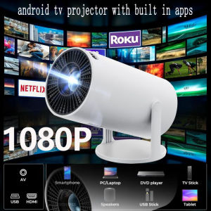 4k Projector Mini Portable Projector WIFI And Bluetooth Ultra HD 1080P Smart Projector Screen Wall Wireless Dual WIFI HDMI Android Projector For Phone