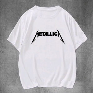 Sunopy - Kaos Metalica Band Atasan Pria Wanita Lengan Pendek