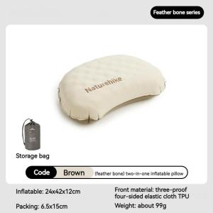 Naturehike Inflatable Pillow 3D Sponge Ultralight 160g for Camping Outdoor Travel Neck Sleeping Silent Self Air Pillow Portable