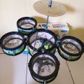 mini drum set isi 5 / kids jazz drum. 