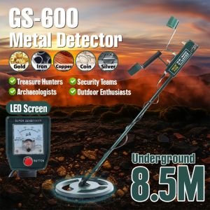 GS-6000 Underground Metal Detector Gold Silver Copper Treasure Finder Depth 8.5m With LED Screen