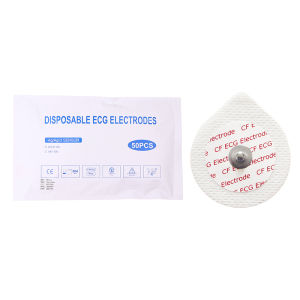💞【Special price】💖Muya 50PCS Each Bag 2439 White Foam Disposable ECG Electrode Pads Patch ECG EKG Accessories For Pediatric Patient Size