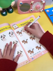 Kids One Line Drawing Puzzle Book Brain Development Logic Thinking Training Focus Activity Book 6-12 Yrs Educational Toy Buku Aktiviti Garisan Satu Tarik Kanak Latihan Fokus Pemikiran Logik Perkembangan Otak 儿童一笔成线思维训练书 6到12岁专注力逻辑思维左右脑开发益智启蒙数感训练练习册 B113