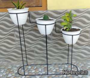 STANDING POT BUNGA SUSUN TANGGA | RAK BUNGA BESI SUSUN MURAH