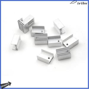 【jianzhanqinl】 10x ชุดฮีทซิงค์อลูมิเนียมสำหรับ-220ทรานซิสเตอร์20x15x10mm 0ครับ 0ครับ 0ครับ 0ครับ 0ครับ