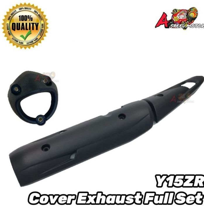 Exhaust Cover Set EXCITER / Y15ZR Y15 V1 V2 ( LC135 LC V5 V6 V7 ) ( Y16 Y16ZR ) Matt Black