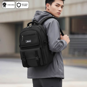 Balo Học Sinh Cấp 2 Cấp 3 Xbags Black Blue XB3203 Màu Đen Cá Tính Chống Nước Chống Sốc Nhiều Ngăn Rộng Rãi Đựng Được Laptop 15.6 Inch!