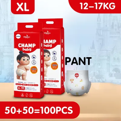 .. 【BUY ONE TAKE ONE】AIKERRSU CHAMP Baby diapers 50pcs/pk Bundle Pack S-XXL TAPE and PULL UP PANTS .