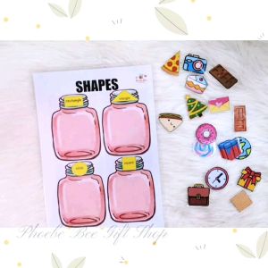 [Ready Stock]Montessori Kids Busy Book Shapes Recognition Time Recognition Body安静书