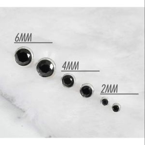 stud stone earrings silver black 92.5 Italy silver jewelry (TUNAY NA SILVER)
