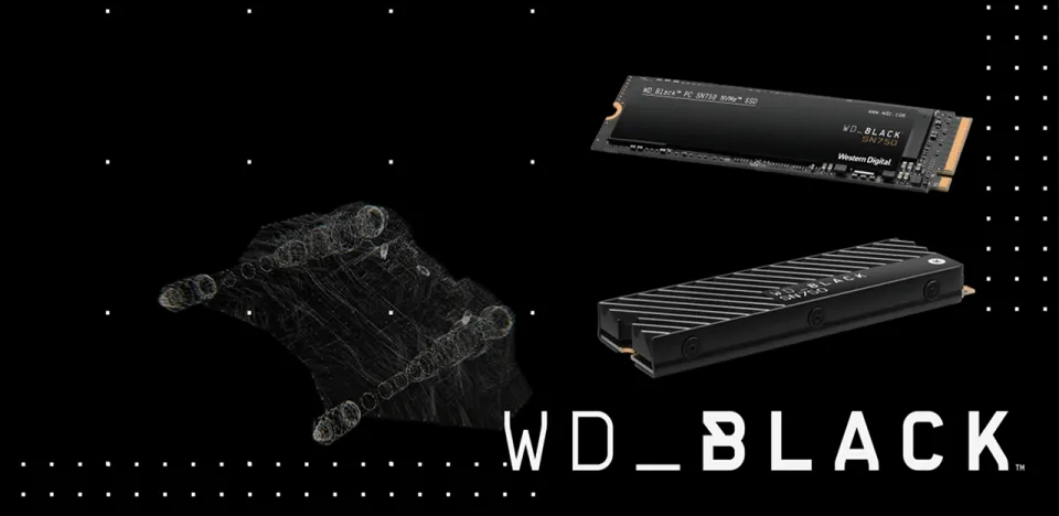 Western Digital WD BLACK SN750 500GB/1TB with EK Heatsink NVMe