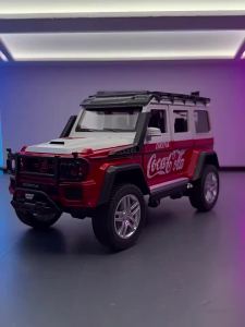 2026 1/24 Scale G63 Coke Version Alloy Car Model Simulation Sound and Light Off-Road Vehicle Toy Gift for Children Over 6 Years Old