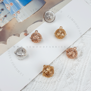Le Mood Fabrics Bell Pendant 21mm Loket Loceng Small Bell Pet Bell Wind Chime Accessories DIY Craft Loceng Kucing Bells