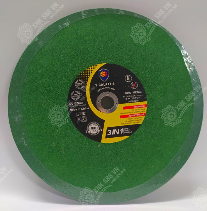 10 viên Đá cắt Sắt 350, Đá Cắt Inox 350,Đá cắt Galaxy 350, Lưỡi Cắt Sắt 350, Lưỡi Cắt Inox 350, Cắt Ngọt, Bền