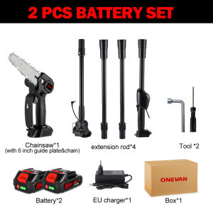 ONEVAN 6 Inch High Branch Saw 3500W Height Adjustable Telescoping Pole Electric Saw Cordless Garden Tree Pruning Tool for Makita 18V Battery