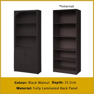 Living Mall Fauna Series Open Shelves Display Cabinet Bookshelf Storage in 3 Colours