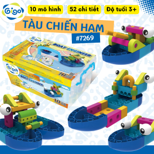 Đồ chơi lắp ráp Tàu Chiến Hạm Gigo #7269 (10 mô hình)