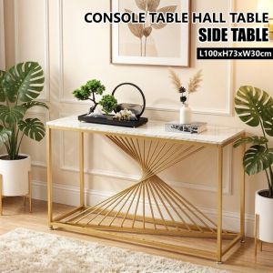 Console Table Entryway Hall Table Narrow Sofa Side End Table Living Room Corridor Storage Shelf Space Saving
