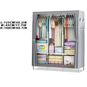 LOOGU New Fashion Zipper Wardrobe High Quality Kids Storage Wardrobe Multifunctional Simple Clothe Storage Organizer