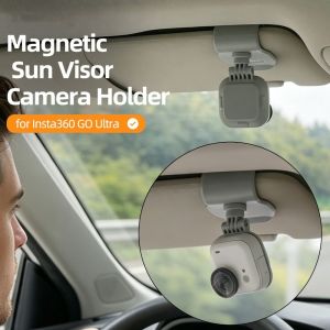 UTOPUS Quick Release Car Sun Visor Mount Adjustable ic Clip Bracket 360° Rotation Auto Sun Visor Clip Holder for Insta360 GO Ultra Action Camera Accessories