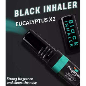 ⭐SG⭐ Peppermint Field Black Series Inhaler 2ml/3cc/6g | Herbal | Roller | Strong Eucalyptus Relief