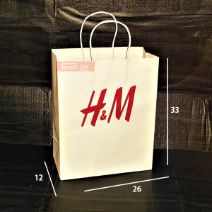 Paper bag H&M Medium 2 sisi 33 x 26 x 12 cm