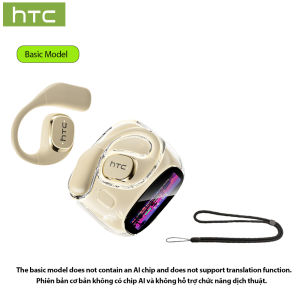HTC NE11 AI Translator Earbud Wireless Bluetooth Earphone Face-to-Face Translation 3-spatial Sound Effects Open Ear Earphone With LED Dispaly Panoramic Bass Enhancement Comfortable To Wear Sport Headset With Mic Bluetooth 6.0 Fast Charger 30H Battery Lif