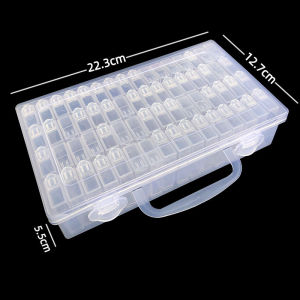 64 Grids Diamond Painting Storage Box Plastic Kotak Penyimpanan Manik-Manik Lukisan Sulaman Berlian