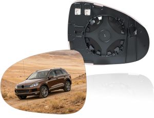 Left Driver Side Heated Mirror Glass for Volkswagen VW Touareg 2011-2017    Side Rear View Mirror Replacement Glass for Volkswagen VW Touareg 2011 2012 2013 2014 2015 2016 2017