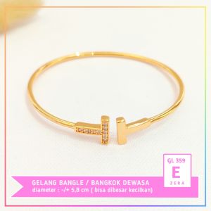 Cute Jewelry Gelang Dewasa Bangkok Boba Mata Terbaru Perhiasan Wanita lapis 18k GL 359
