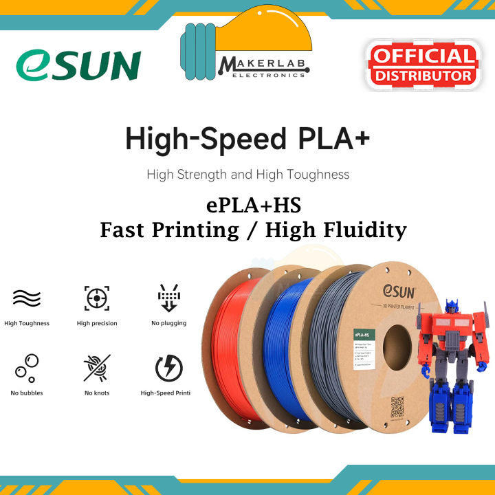 ESUN PLA+HS High Speed EPLA+HS Filament 1.75MM 1KG 3D Printer Filament ...