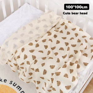 Cotton Baby Towels 100x100cm Soft Newborn Swaddle Wrap Quick Dry Bathing Feeding Washcloth Infant Blanket Tuala Bayi Kanak Budak