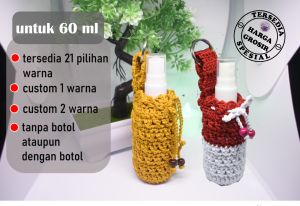 3 holder handsanitizer rajut berkualitas gratis ongkir