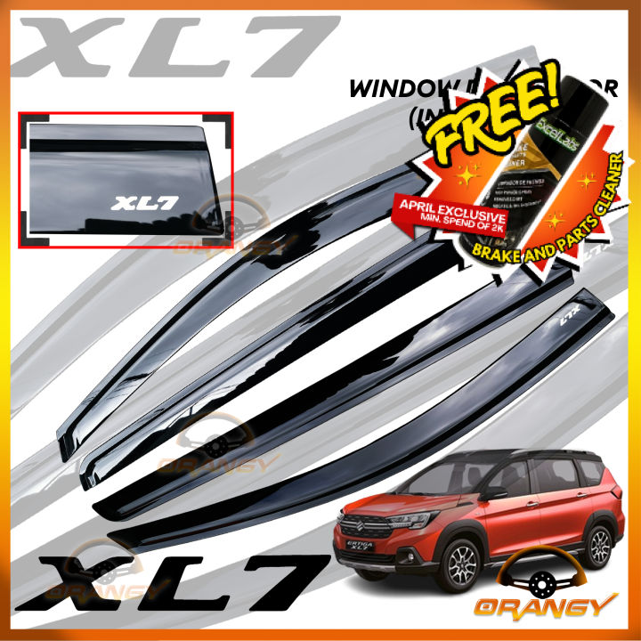 Suzuki XL7 2020 To 2025 Injection Type Window Door Rain Visor Black 