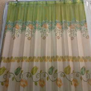 Vitrase motif Bunga teratai Hijau// Lapisan gorden Blackout mewah// Tirai siang indah di lihat// Lapisan gordeng jendela minimalis