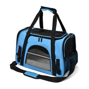 SDFSF Collapsible Pet Carrier Soft Sided Portable Cat Bag Sturdy Breathable Dog Carrying Case for Travel