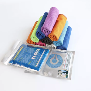 Nicedeal Double Layer Super Cooling Towel (80x30cm) Soft Breathable Ice Sports Towel Absorbent