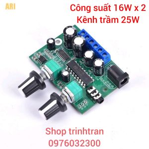 Bảng Mạch Khuếch Đại Âm Thanh HIFI Mini YD1517P 2.1 6W * 2 + Loa trầm 25W.