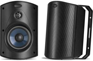 Polk Audio Atrium 6 All Weather Speakers indoor outdoor speakers (black)- Atrium6