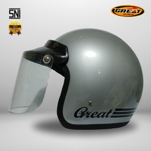 Great Helm Bogo Original Glossy Silver Termurah Pria Wanita 100% SNI G13