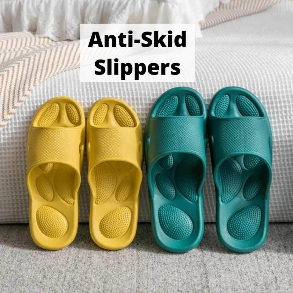 SG} Anti-Slip Slippers Open Toe Soft Cushioned Non-Slip Massage