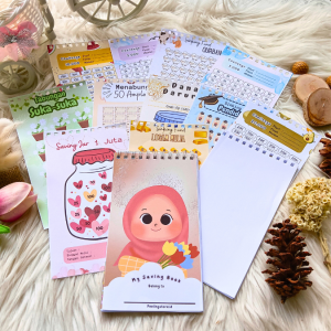 BUKU SAVING CHALLENGE A6 | BUKU SAVING A6 | TANTANGAN MENABUNG